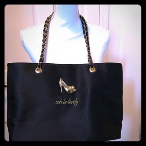 New DSW Black Tote gold shoe